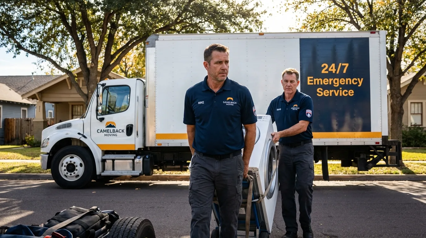 CamelBack Moving crew loading furniture in Russiaville, IN